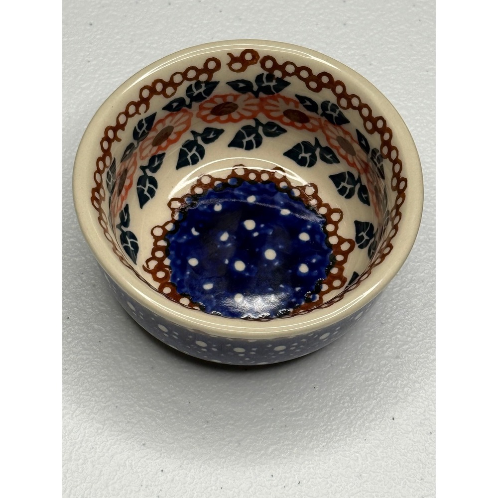 Polish Pottery Ramekins Set of 2 Ceramika Artystyczna Bowls